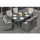 Rattan Furniture Patio Garden Wicker Dining Table and Chair (PAD-1602)