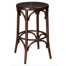 Retro Aluminum Bent Wood Bar Stool Round Seating (DC-15554)