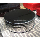 Round Coffee Table with Stainless Steel Base (CJ-068)