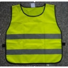 Safety Reflective Vest With Hook-and-Loop Fastener and Elastic Band, Made of 100% Polyester