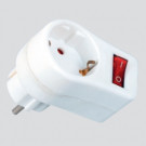 Schuko Power Adapter with Switch (Sweden, Finland, Norway, Denmark)
