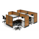 Simple Custom Office Workstation with Fabric Furnishing Panel (HF-BSP010)