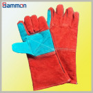 Sm1092 14 Inches Reinforced Palm Red Welding Gloves
