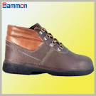 Sm3102 Professional Brown Leather Safety Shoes