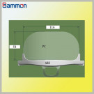 Sm6007 Antifog Hyaline Waiter Respirator