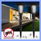 Solar Light Garden Yard LED UV Mosquito Killer Bug Zapper Lawn Lamp Outdoor