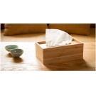 Solid Natural Bamboo Napkin Holder Bamboo Tissue Box