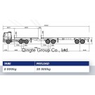 Special Type Platform Low Bed Semi Trailer (QDT9272T)