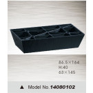 Square Plastic Furniture Part, Sofa Leg (14080102)