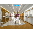 Store Shelf for Ladies Garment Shop with Brass Color