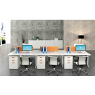 Straight Shaped Wooden Office Modular Workstation Table (HF-YZH006)