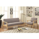 Super Quality Modern Leisure Sofa with Wooden Armrest (WD-9601)