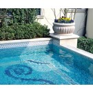 Swimming Pool Mosaico Mix Blue Color