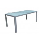 Tempered Glass Aluminum Table Modern Furniture (D560)