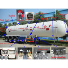 Top Safety LPG Trailer Asme LPG Tank Trailer