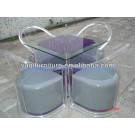 Transparent Glass Elegance Dining Chair