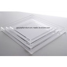 Transparent Square Acrylic Tray Food Service Tray Fruit Plate