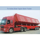 Tri Axles Side Tipper Semi Trailer