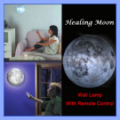 Twilight Relaxing Healing Moon Light Indoor Novel LED Wall Lamp with Remote Control