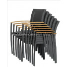 Two Years of Warranty Outdoor Garden Furniture Patio Stackable Sling Aluminum Chair