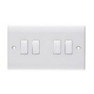 UK Wall Switch, Wall Switch, 4 Gang 1 Way Switch
