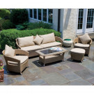 UV Resistant Outdoor PE Wicker Sofa (S0024)