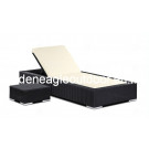 UV-Resistant PE Rattan Furniture Beach Chair