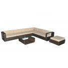 UV Resistant PE Rattan Outdoor Sofa Design