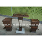 Unique Design Outdoor Furniture Wicker Bar Table and Chairs (CF713T)