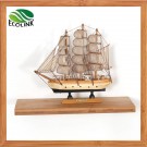 Wall-Mounted Bamboo Rack Storage Shelf