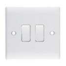 Wall Switches, 2 Gang 2 Way Switch, Bs Type