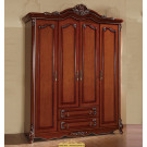 Wardrobe Accessories Bedroom Furniture Solid Wood Doors Wooden Wardrobe Closet Wardrobe (LF-755A)