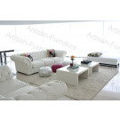White Leather Sofa (JP-sf-089)