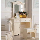 White Wood Vanity Set Dressing Table with Mirror and Stool, New Design Vanity Table (JB-8012B)