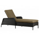 Wicker Chaise Lounger with Aluminum Tube - L0024