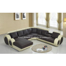 Wood Frame 3seat 2seat L Shape Leather Sofa with Armrest (S064)