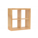 Wooden Showcase, Bookshelf, Cube, Oak Cabinet (KUBE1022)