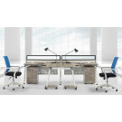 Workstation with Desk Top Partition and Pedestal (HF-CA002)