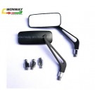 Ww-7507 CNC Alloy Rear-View Mirror Set, Motorcycle Mirror, Motorcycle Part