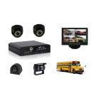with USB 4 Channel Car DVR for School Bus/Car Monitor