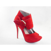2015 Kid Suede High Heel Ladies Sandals (HCY03-159)