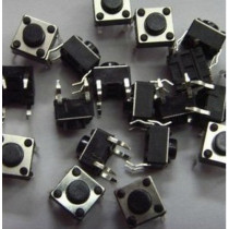 100pcs Tact Switch Micro Push Button Bend 4pin 6x6x4.3mm
