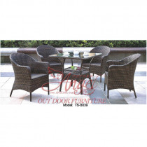 Garden Bar Stool Outdoor Patio Rattan All Weather PE Wicker Furniture