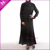 Latest Pleats Black Dubai Abaya