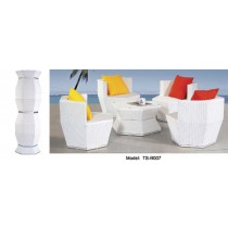 Leisure Rattan Garden Dining Modern Patio Bar Table for Outdoor