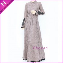 Newest Lace Muslim Women Long Dress