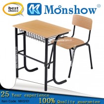 Steel Shelf School Study Table and Chair, School Furniture