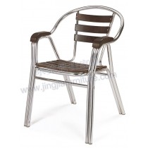 Wood Aluminium Outdoor Patio Garden Hotel Dining Furniture (JJ-AW01)