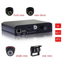 4 Channel SD Card Mobile DVR with GPS, 3G and WiFi Optional