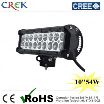 54W Spot LED Light Bar 10inch 4320lm with CE, RoHS, IP68, SGS (CK-BC20903)